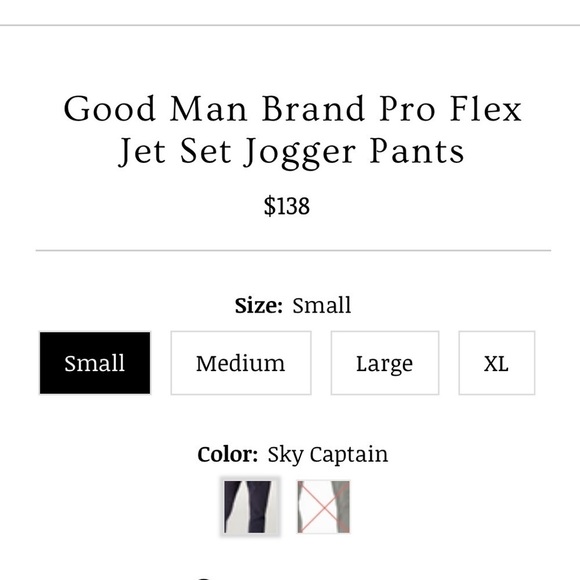 Good Man Brand Revolve Pro Flex Jet Set Jogger Pants in Navy Blue - Picture 13 of 13